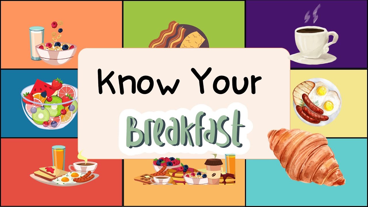 Know Your Breakfast | Breakfast Vocabulary for children