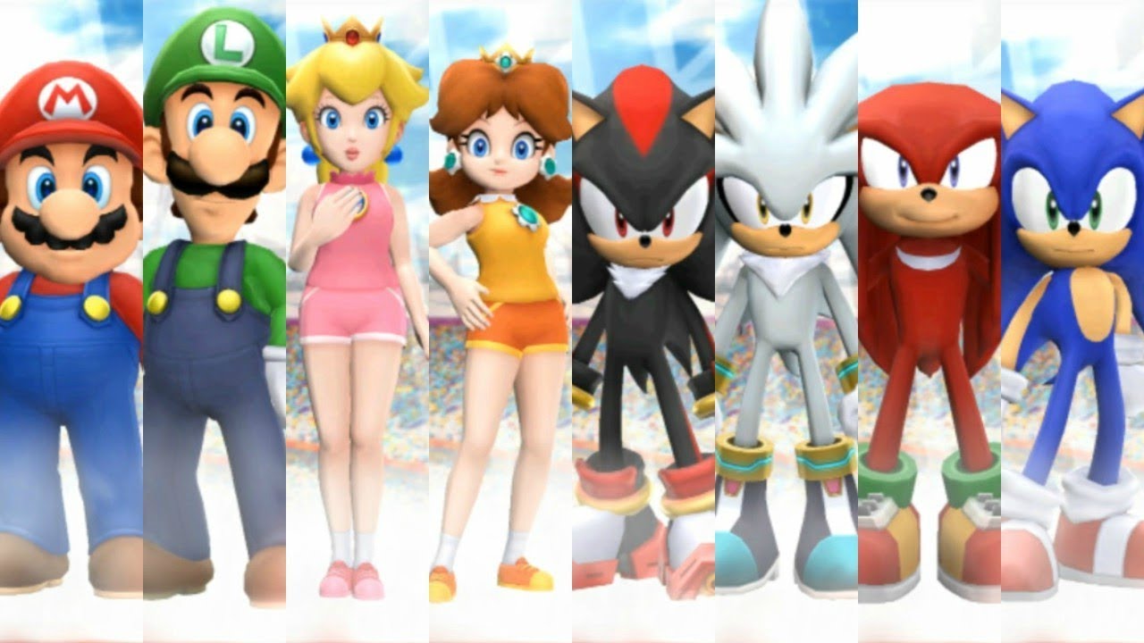 Mario and Sonic at the London 2012 Olympic Games - All Characters