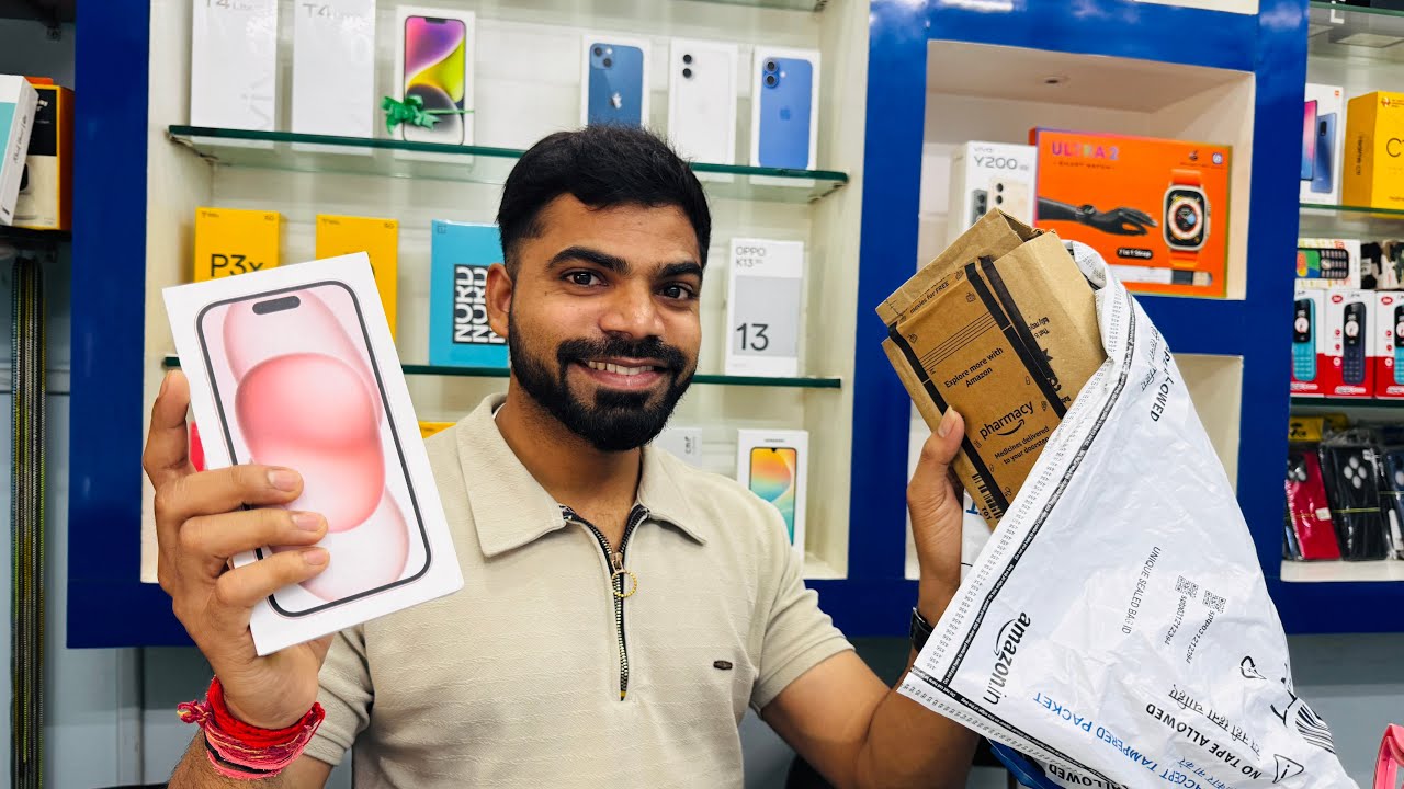 Unboxing iPhone 15, Amazon, great Indian festival sale 2025, first unit #Shorts #iphone15 #unboxing