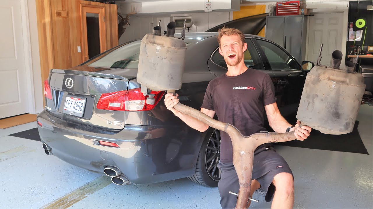 Вот как должен был звучать Lexus ISF с завода — удаление глушителя