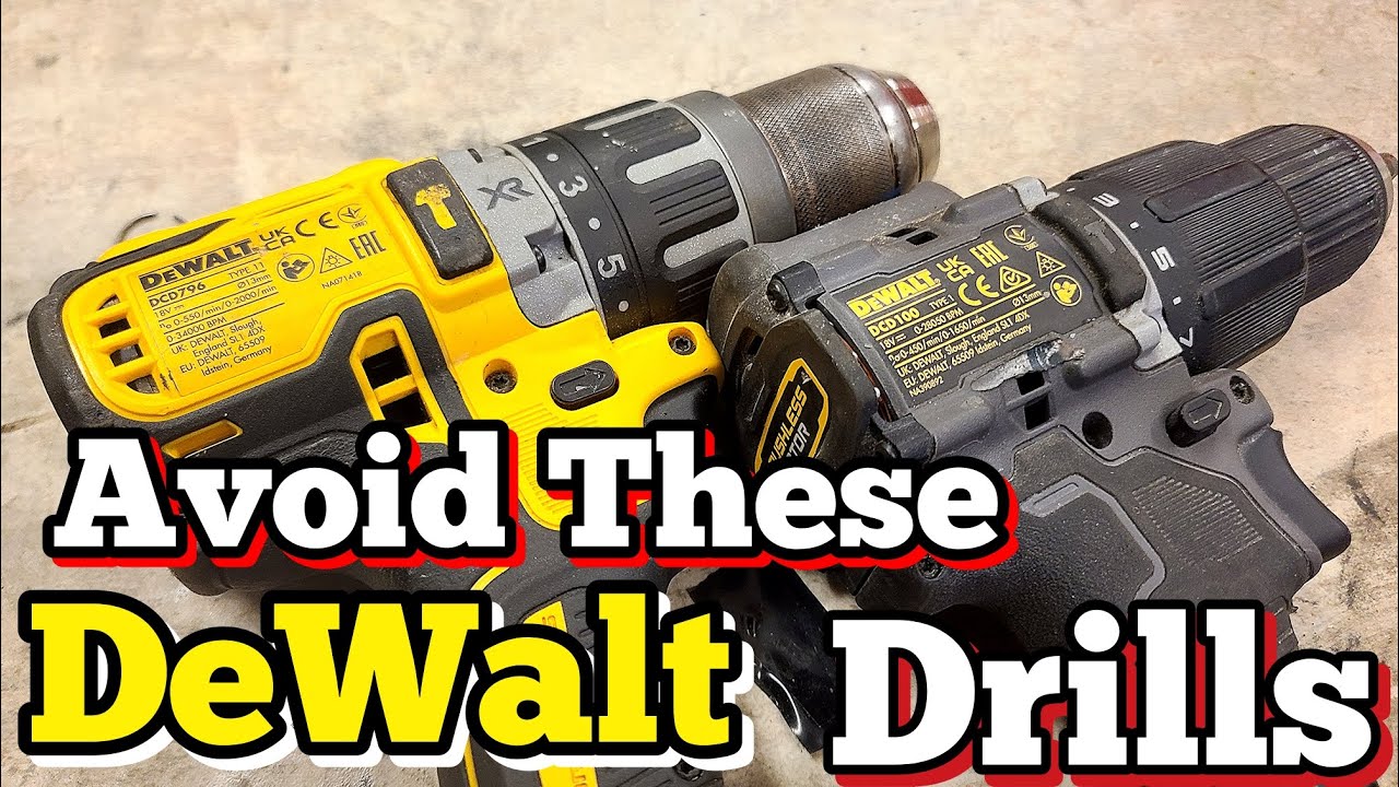 Сделайте DeWalt сообщение: не покупая эти дрели, мы не хотим, чтобы эти дешевые переключатели был...