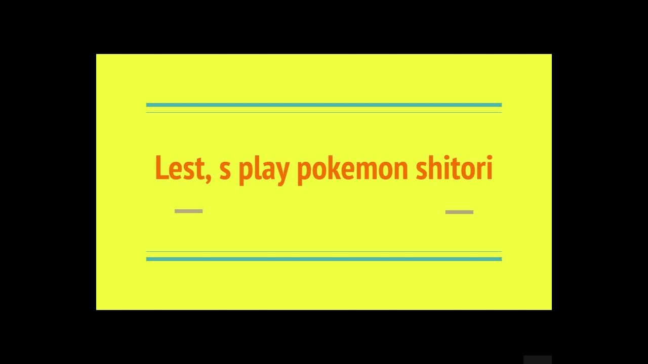Lest, s play pokemon shitori sub japones(Sonic Music japan)