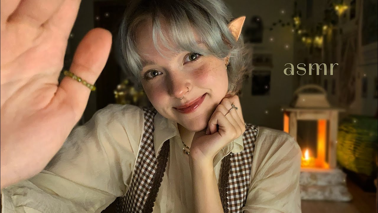 ꒰ 𝙰𝙲𝙼𝙿 ꒱ ~ пушистый массаж головы от лесной жительницы // звуки рта // триггеры ࿐ ☪︎ ִ ࣪𖤐 𐦍 ☾𖤓