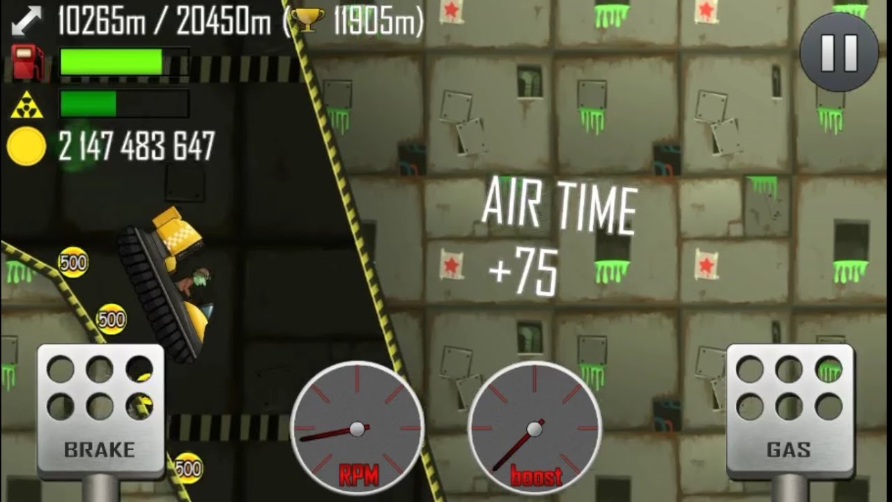 Hill Climb Racing - 12536m Nuclear Plant/Hovercraft