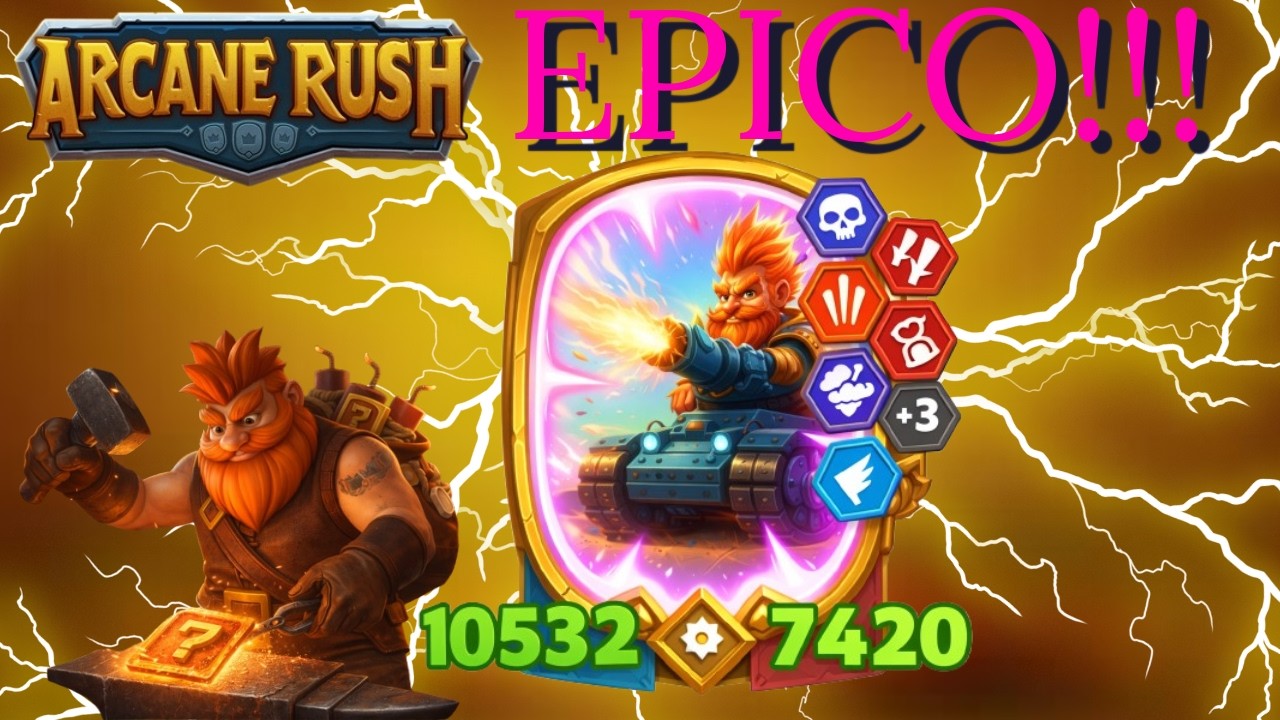 ⭐ MI MEJOR PARTIDA EN ARCANE RUSH 😱 10K DE ATAQUE con Gnomos Barmund