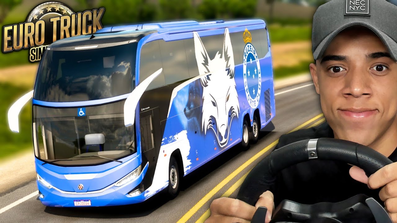 TRABALHANDO COMO MOTORISTA DO ONIBUS DO CRUZEIRO!! - EURO TRUCK SIMULATOR 2