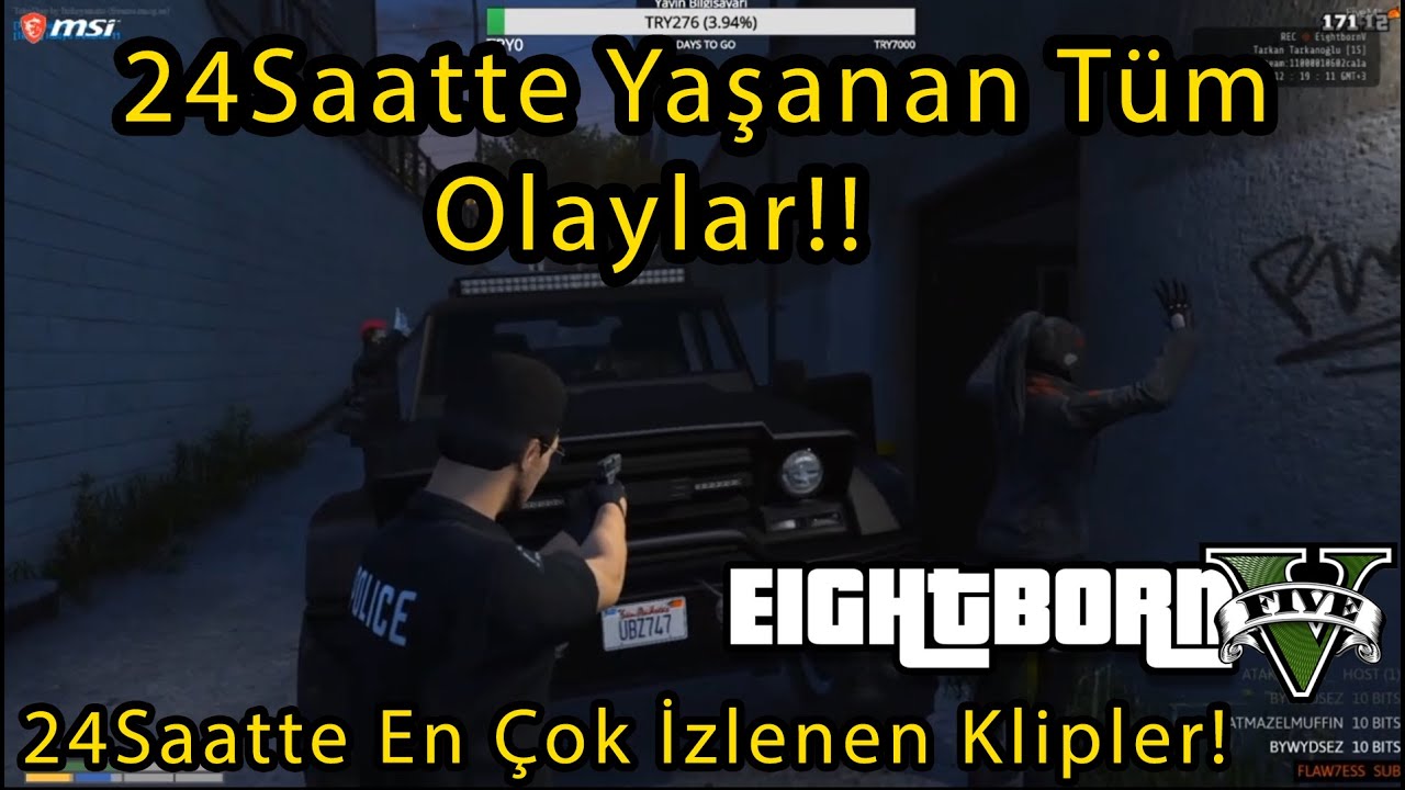 EightbornV 24 Saatte Yaşanan Tüm Olaylar!! - Yağız Vuruldu Geralt Chloe Öpüştü Evıl Tarkanı Bayılttı