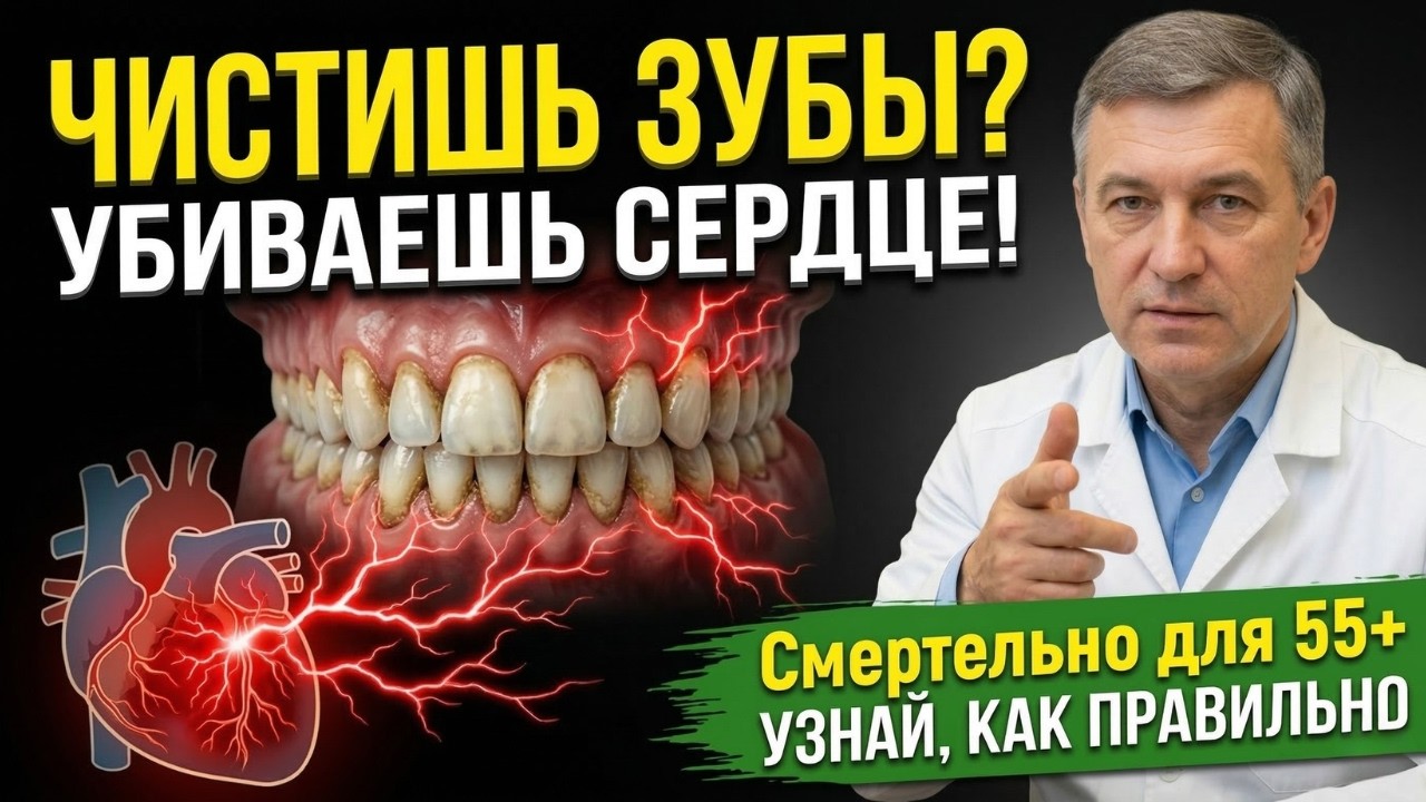 Вы чистите зубы неправильно — и это убивает сердце после 55