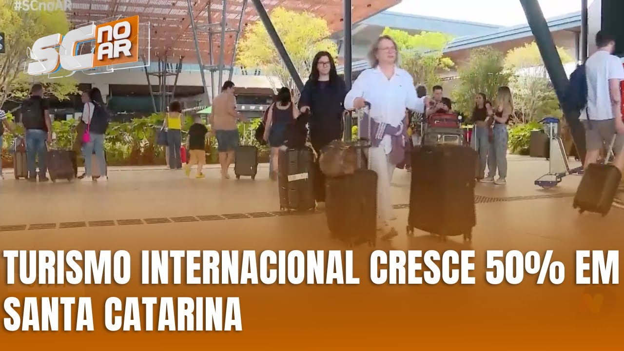 Chegada de turistas estrangeiros aumenta 50% em Santa Catarina