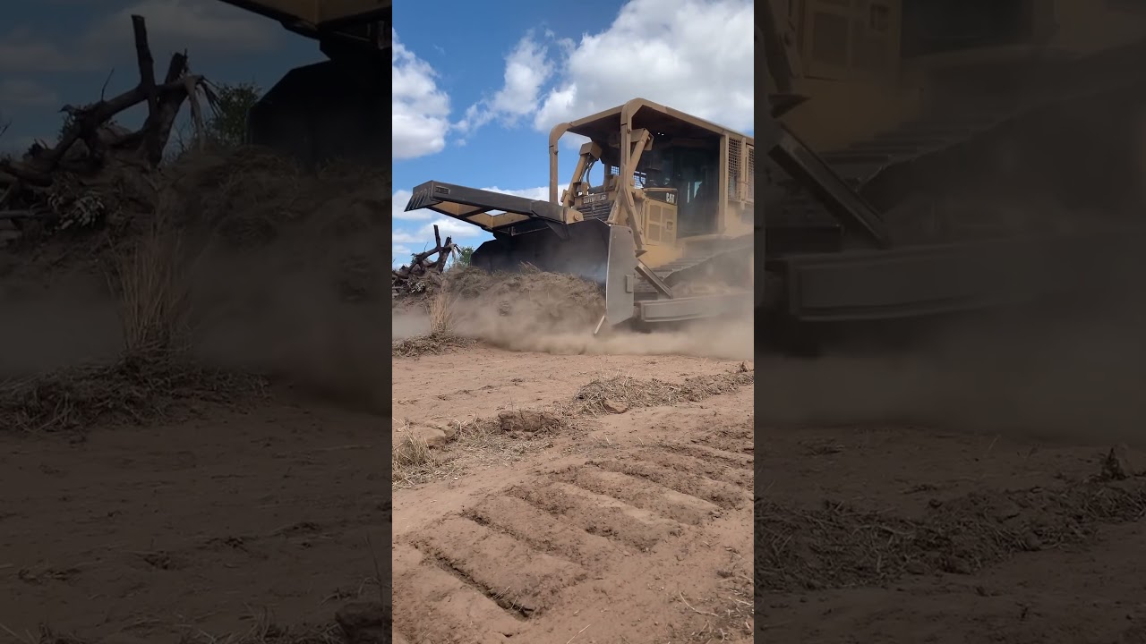 Clearing some tracks with the #caterpillar #D6R #bulldozer