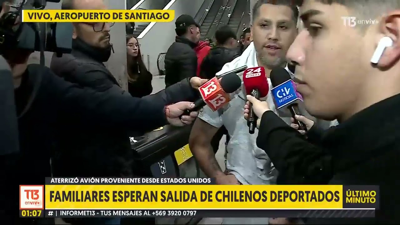 Así fue la llegada de los 44 chilenos deportados desde EE.UU