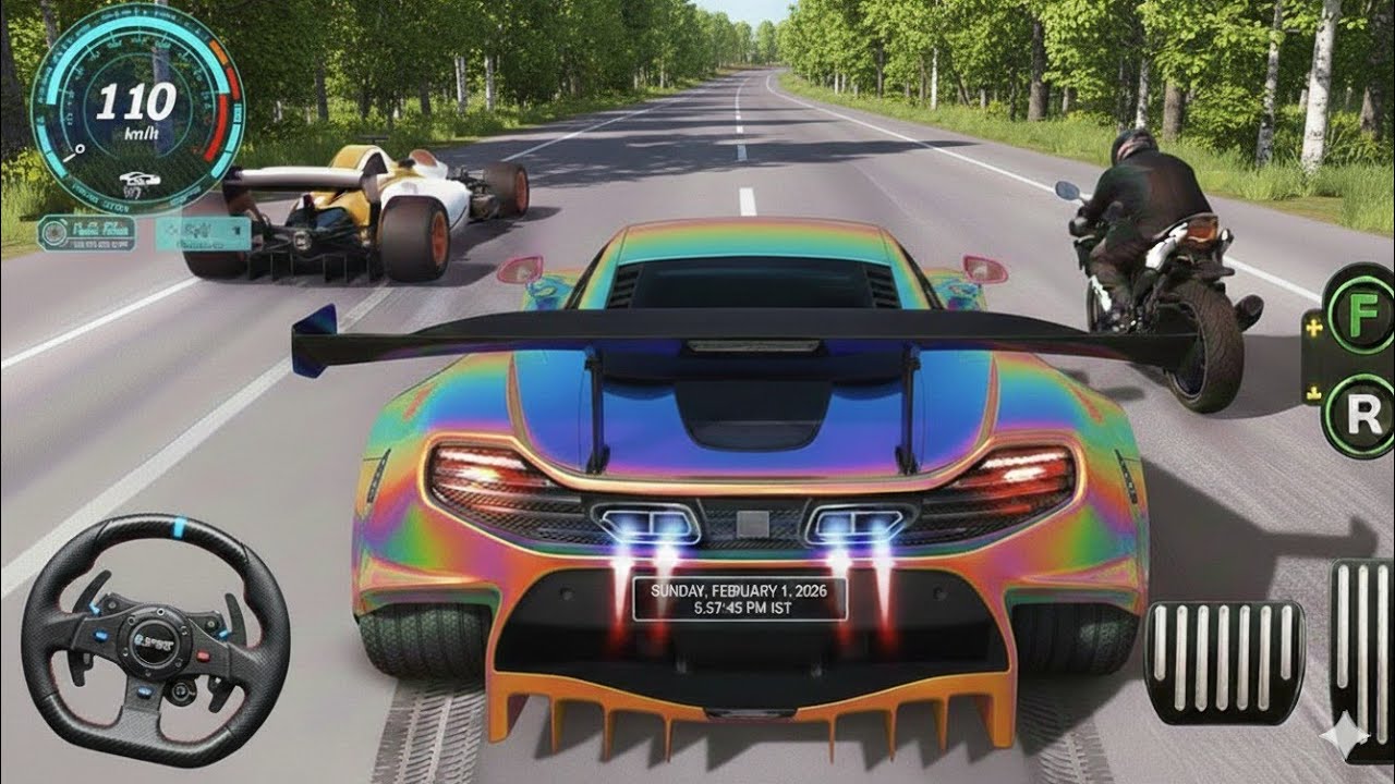 Sport Car vs Moto Bike Racing - TurboX High Speed Battle - Android GamePlay 