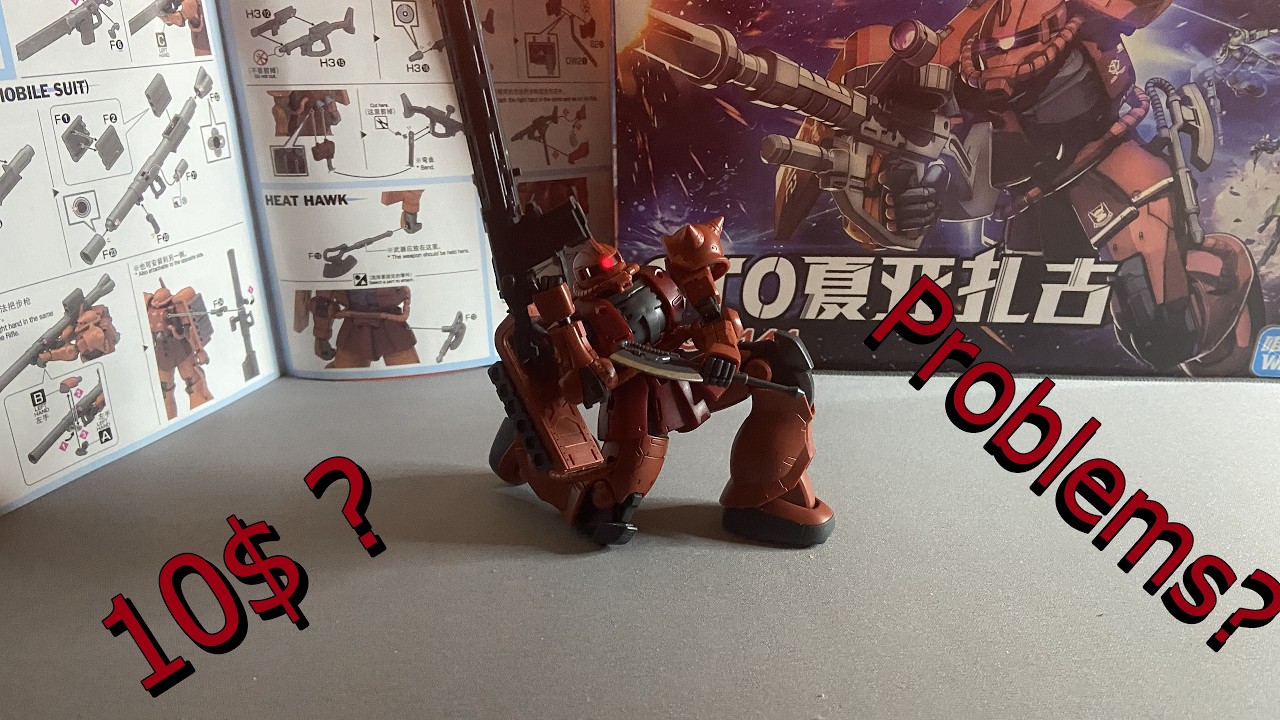Is a $10 Third-Party Kit Actually Good? | HG Zaku II Red Comet Comparison