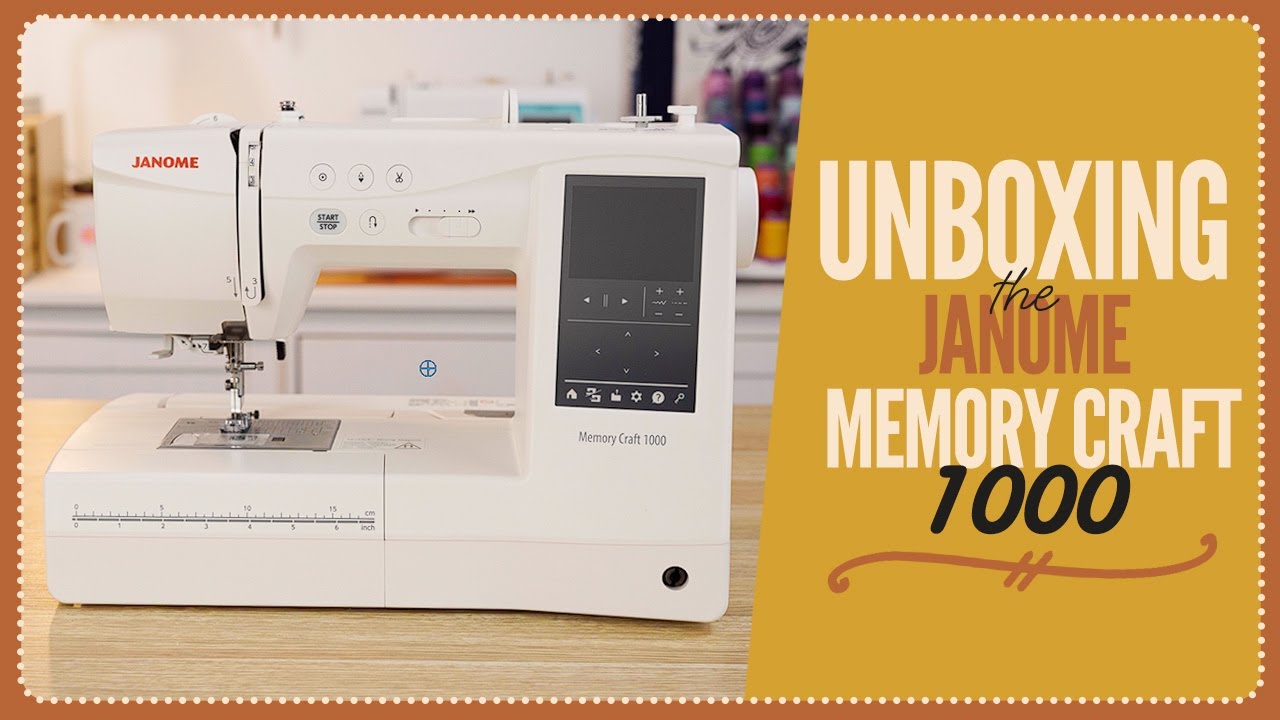 Unboxing the Janome Memory Craft 1000 | Echidna Sewing