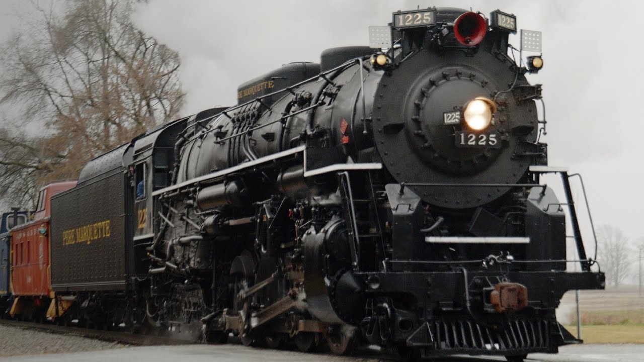 [4K] Pere Marquette 1225 — Возвращение настоящего Полярного экспресса