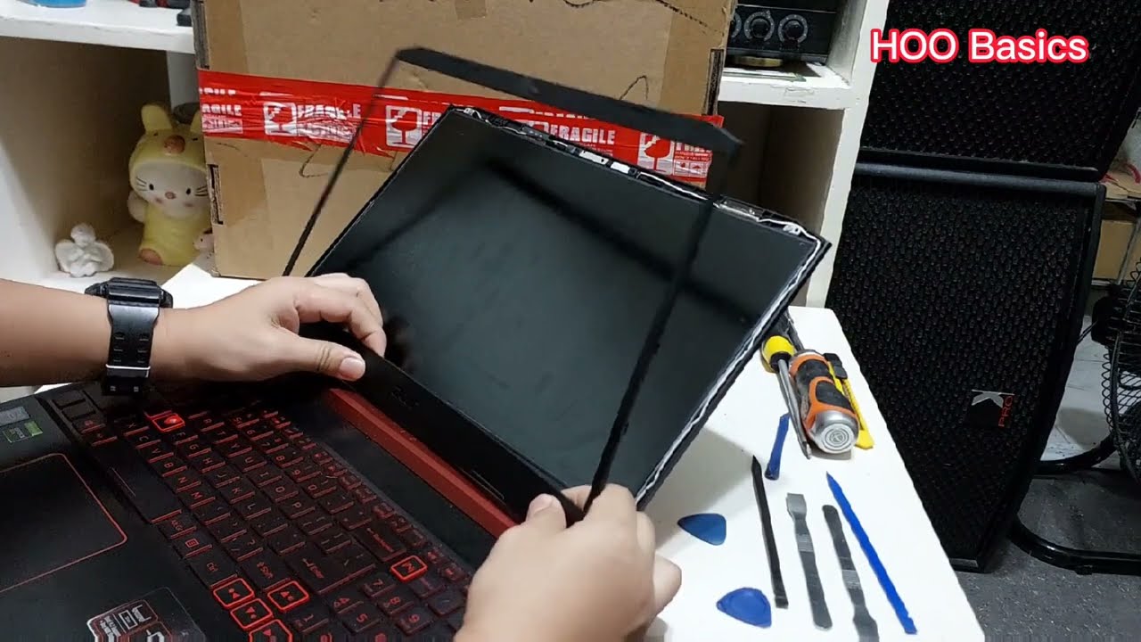 LCD/LED Replacement for Acer Nitro 5 AN515-54 Gaming Laptop #acernitro5 #lcd #laptoprepair #diy