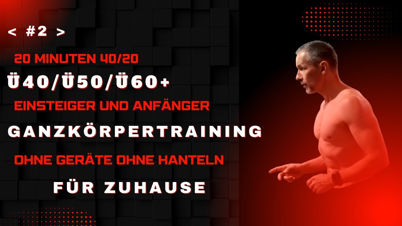 20 Minuten FIT MIT 60+  ohne Hanteln u. Geräte Ganzkörper-Training Warm Up für Zuhause Anfänger