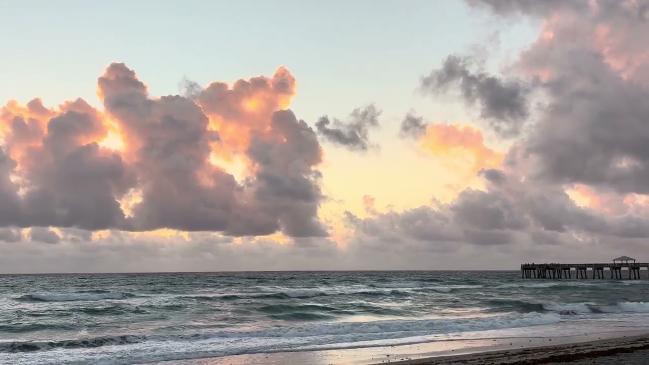 Jupiter Dog Beach at sunrise 