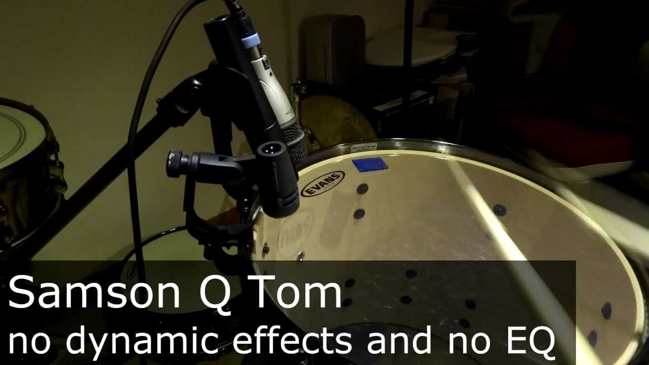 Tom Microphone Comparison: Sennheiser e604 - Shure SM 57 - Samson QTom