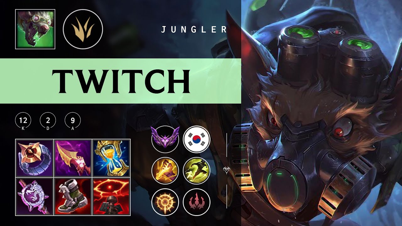 Twitch Jungle vs Diana - KR Master Patch 25.24