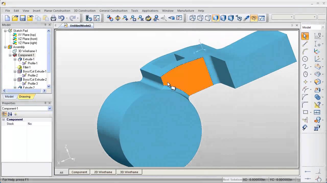 SURFCAM Part Modeler Demo