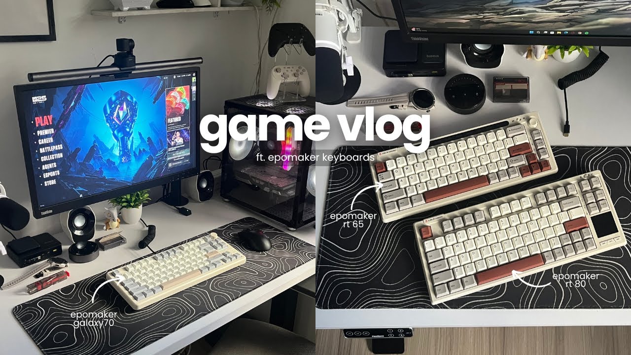 game with me 🎮 | unboxing new gaming keyboards | Epomaker Galaxy 70, RT80, RT65, Cypher 21