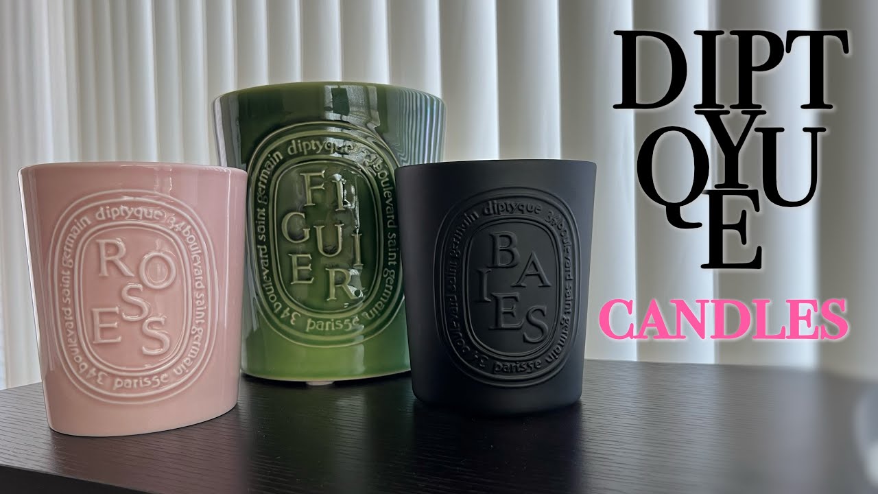 DIPTYQUE earthenware pottery Candles (FIGUIER - BAIES - ROSES)