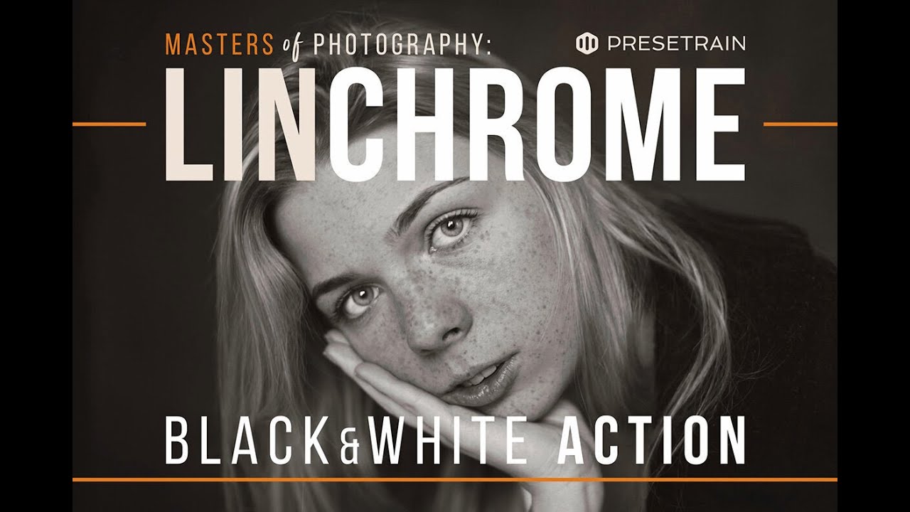 Linchrome BW Photoshop Action and LUT Stock Graphics Download