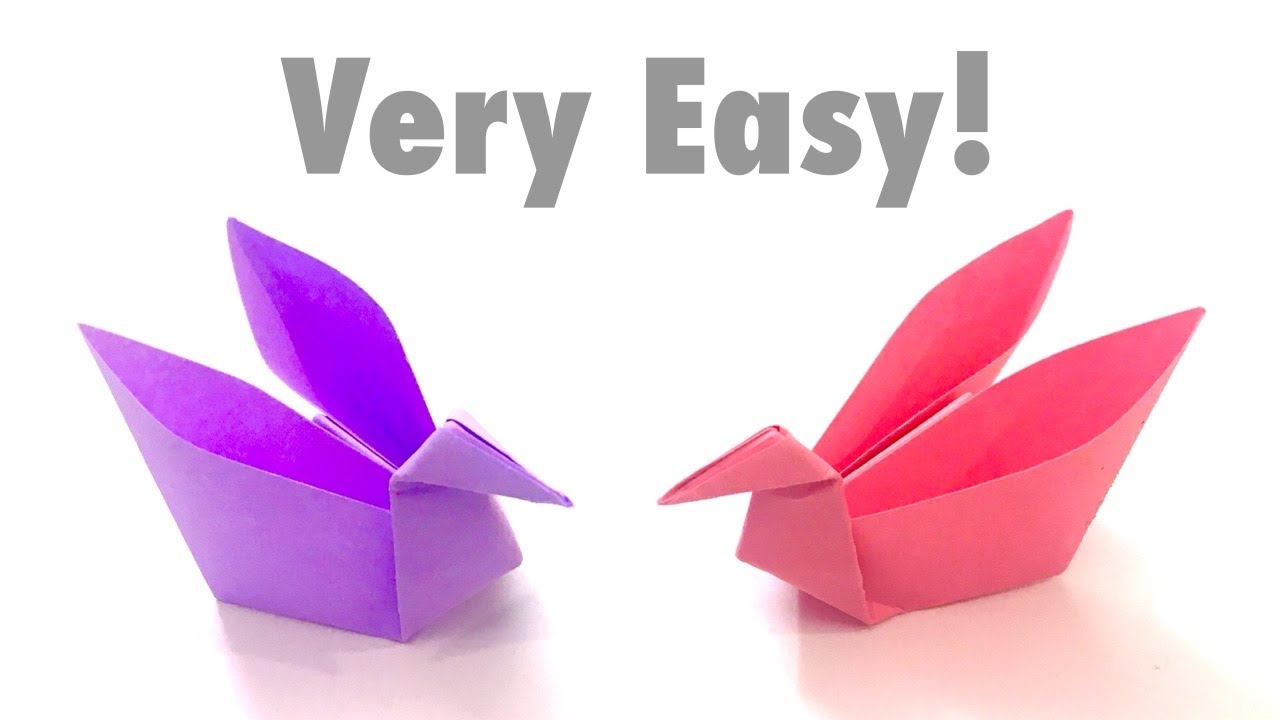 Easy Sticky Note Origami Swan Tutorial, How to make Easy Paper Swan Origami Step by Step DIY Craft