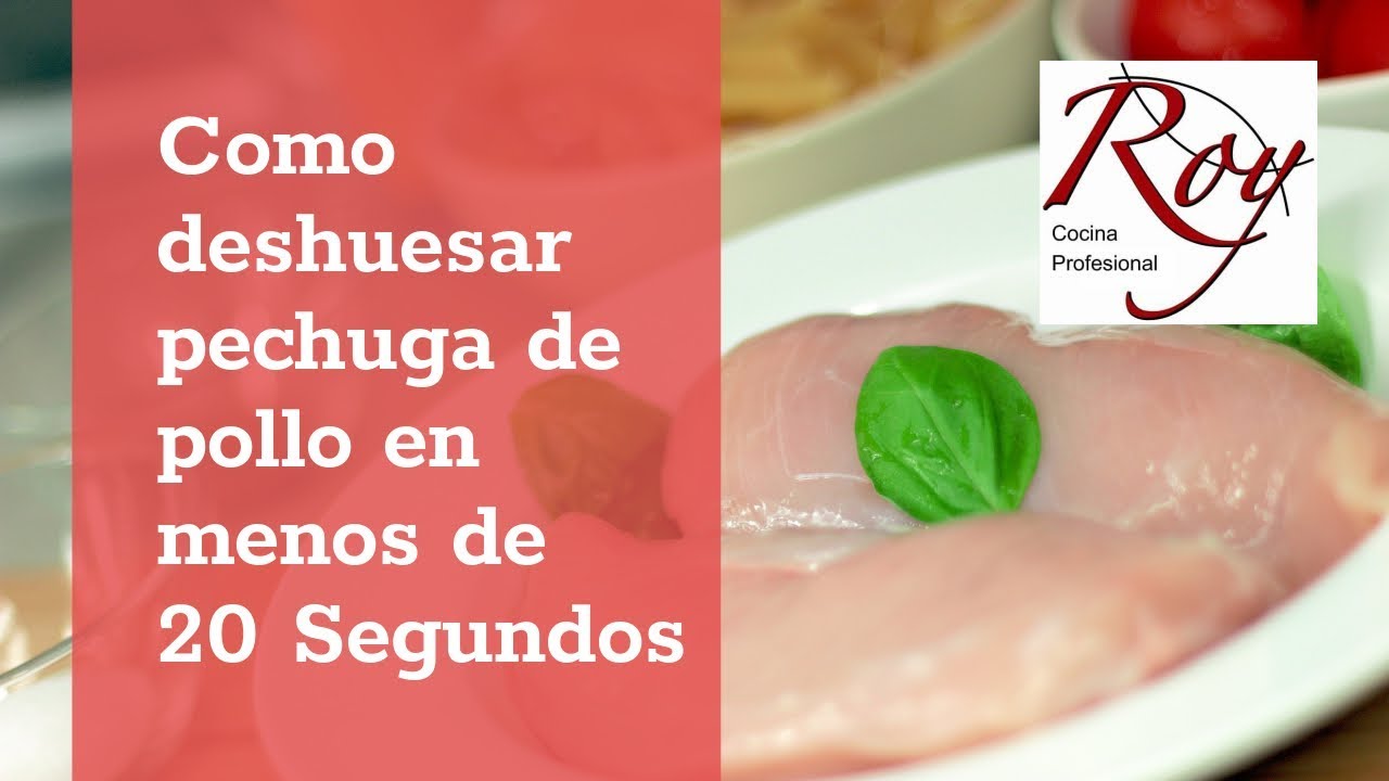 Quitar los huesos de las pechugas de pollo enmenos de 20 segundos
