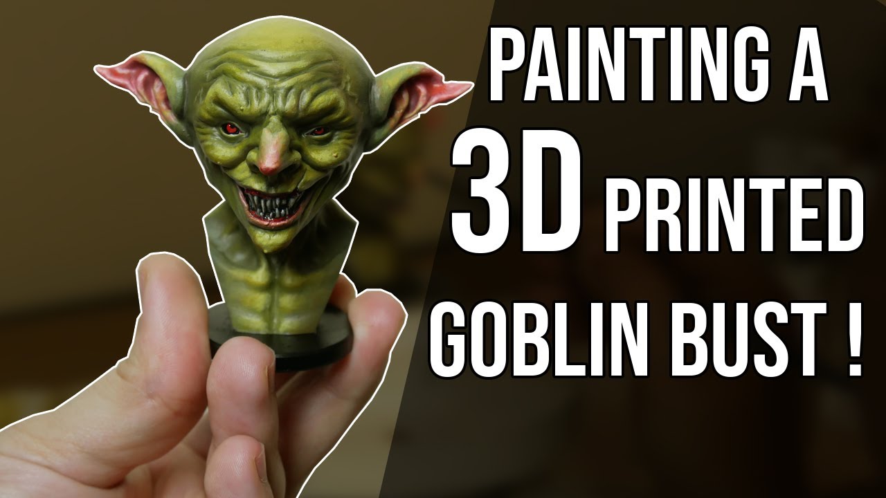 Painting Process of a Goblin Bust (Miniature)