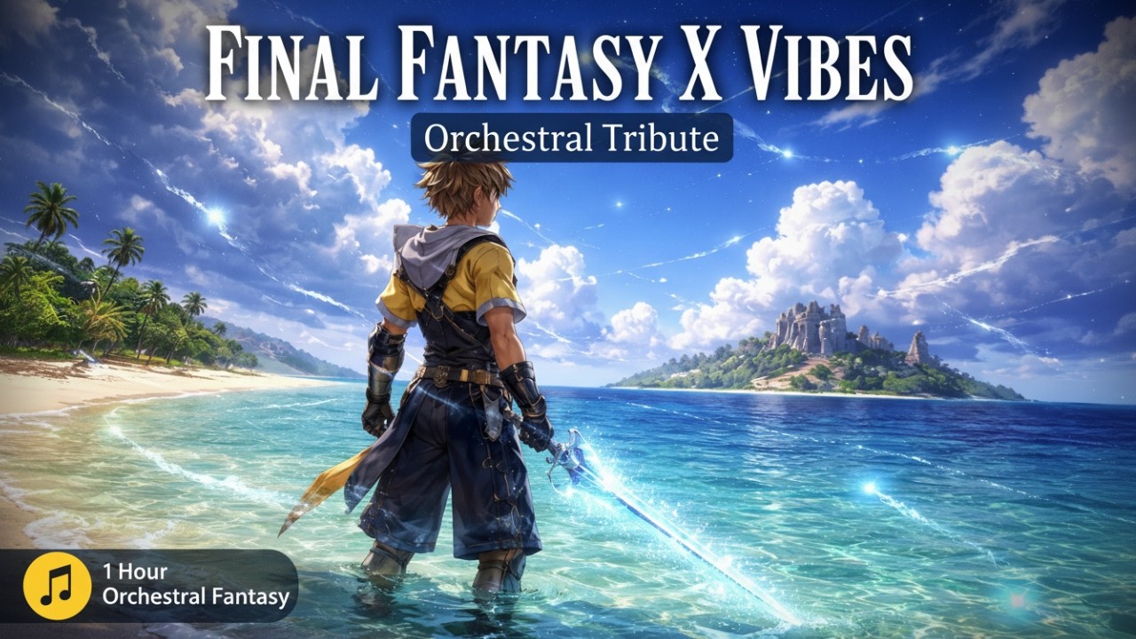 Final Fantasy X Tribute 🌊 1 Hour Orchestral Fantasy Music for Study, Relax & Gaming