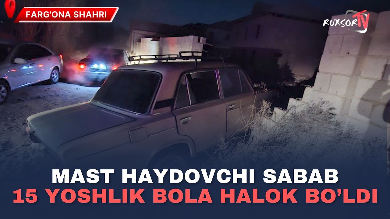 15 YOSHLIK BOLANI MAST HAYDOVCHI URIB KETDI AFSUSKI BOLA VAFOT ETGAN...