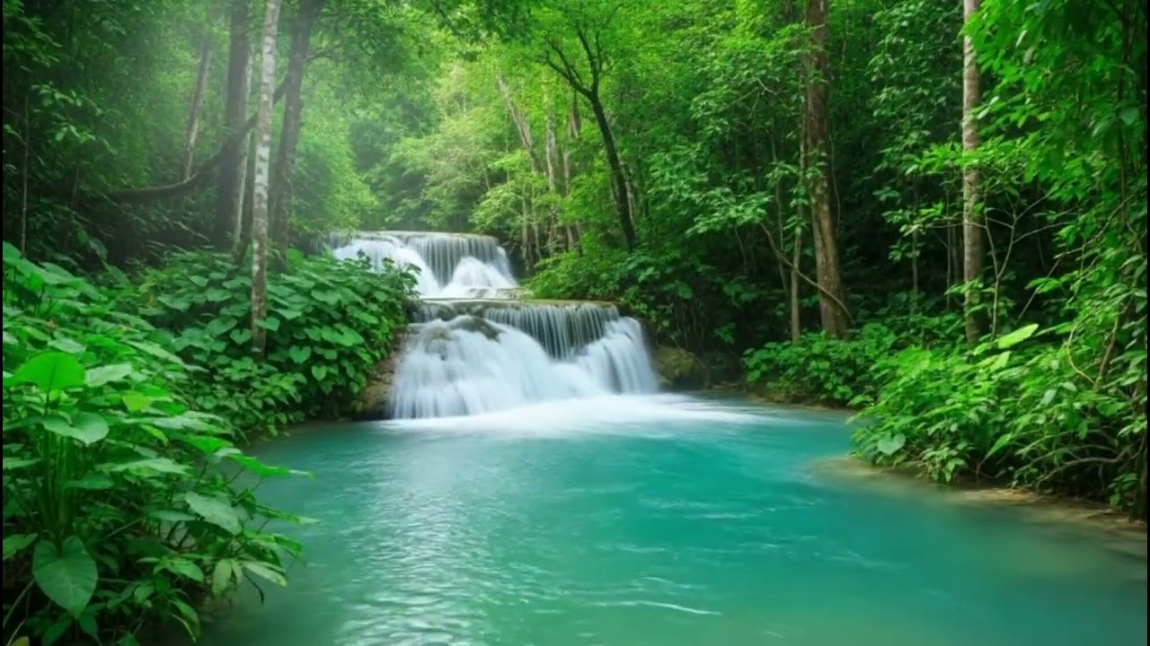 Peaceful Morning River Flow & Birds Chirping | Calm Nature Sounds for Focus, Balance & Relaxation