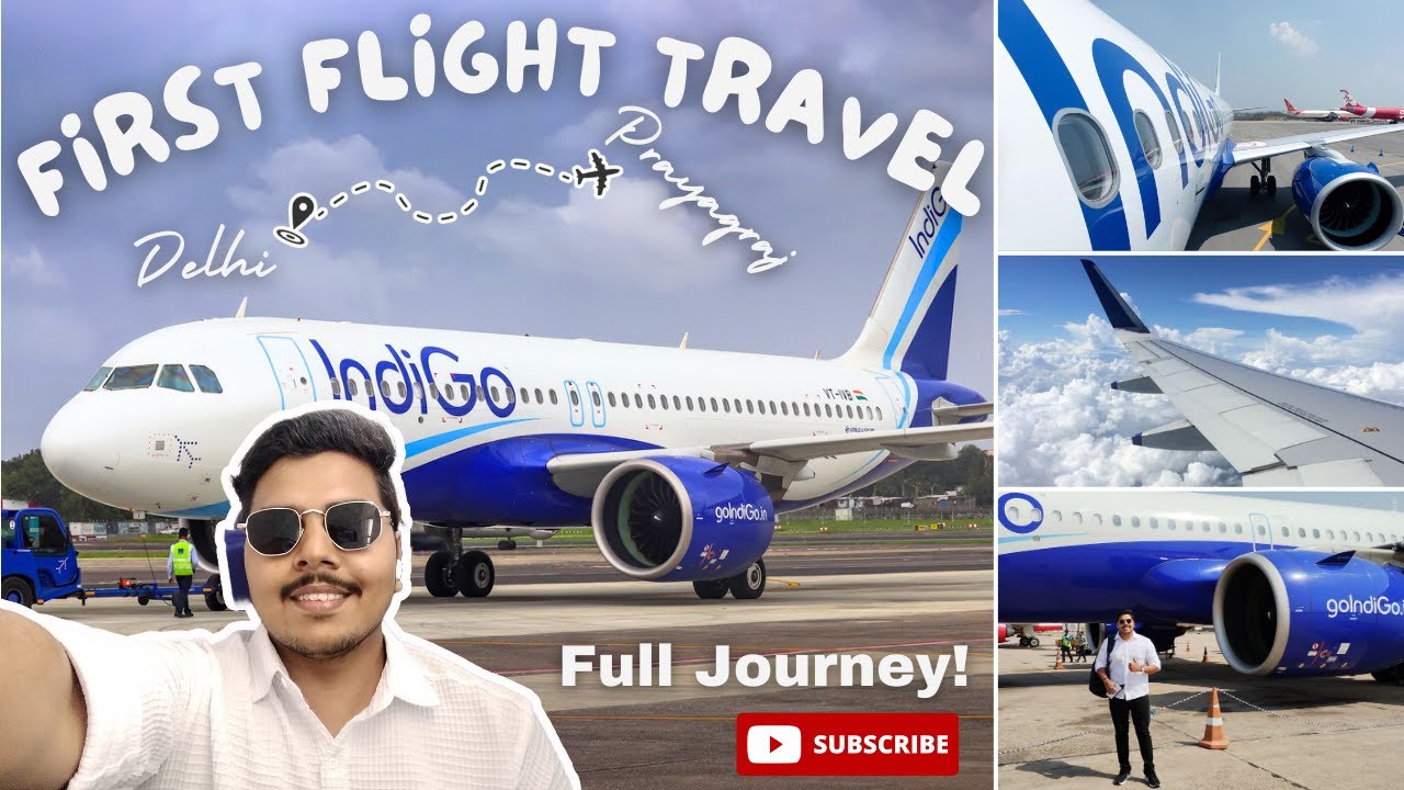 My First Flight Travel from Delhi to Prayagraj | Step-by-Step Journey at Delhi Airport | Indigo
