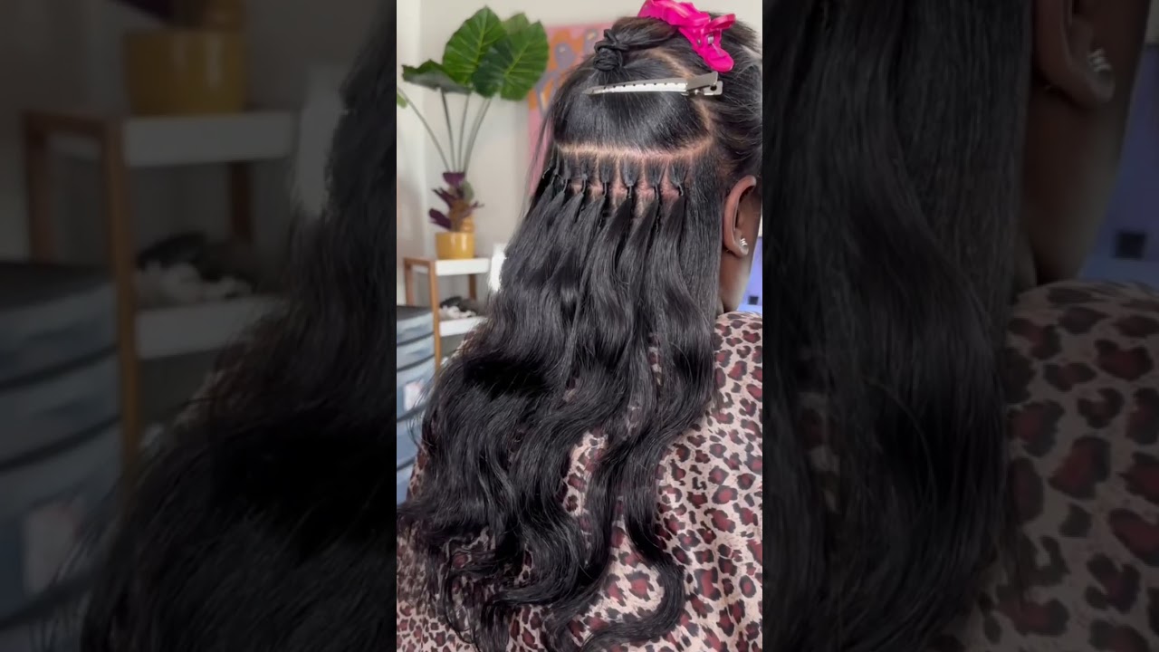 Brazilian Knots on Relaxed hair