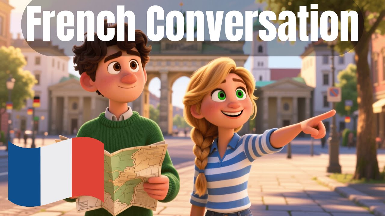 Learn French: Asking for Directions (Easy French Conversation Practice)
