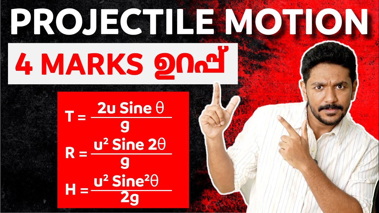 Plus One Physics Public Exam | Motion in a Plane | Projectile Motion | 4 Mark ഉറപ്പ്  |Exam Winner