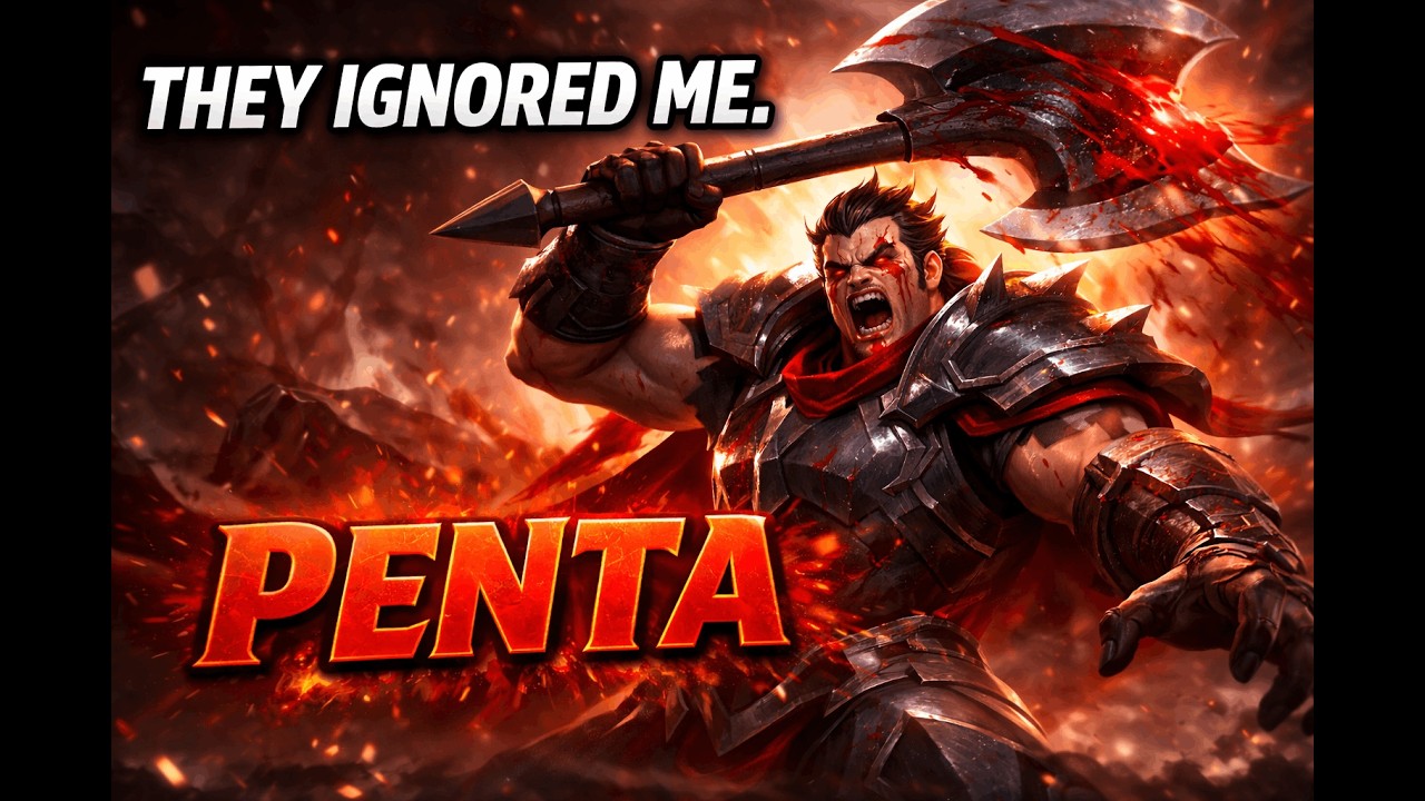Top Lane Darius PENTAKILL – Don’t Ignore the Stacks