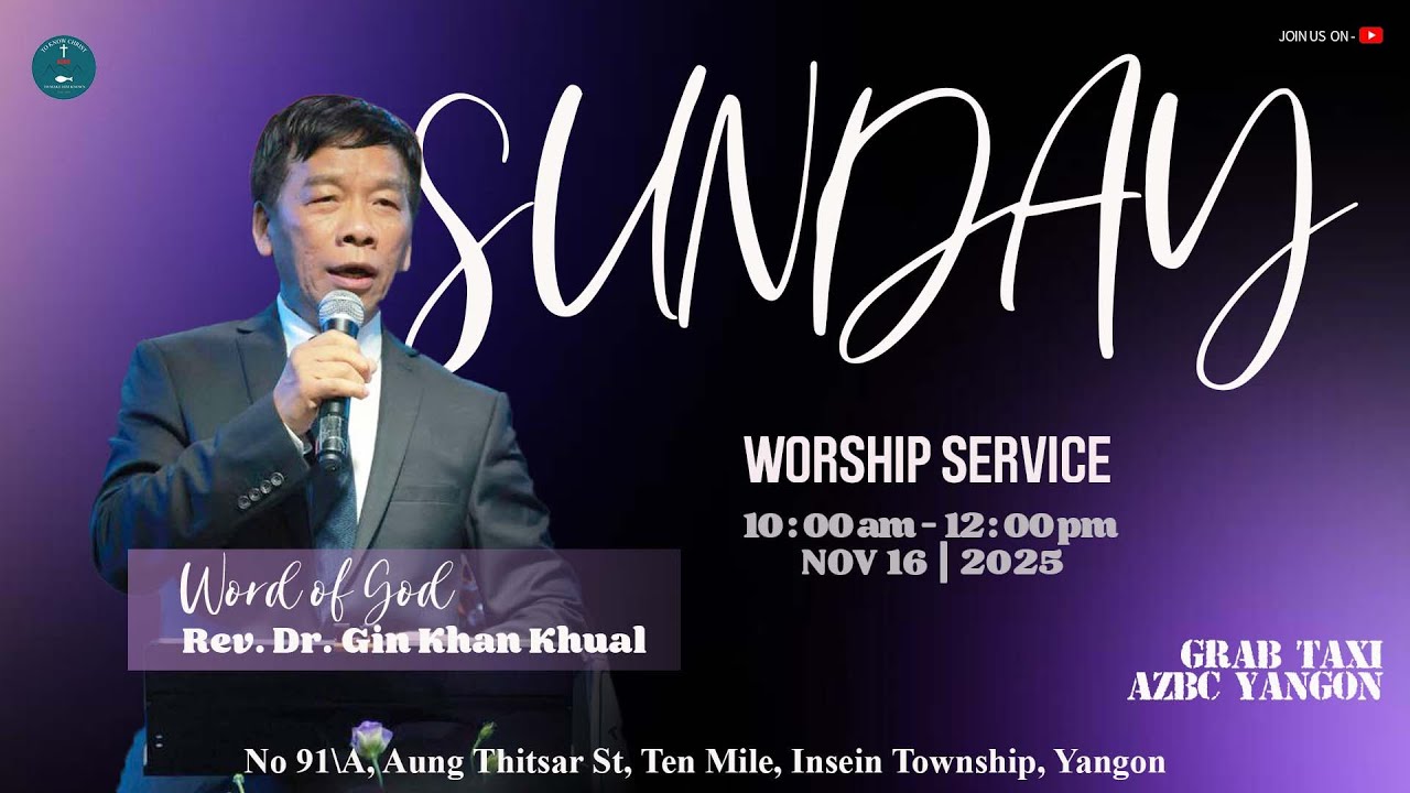 Nov 16 | Sunday Preach by Rev. Dr. Gin Khan Khual