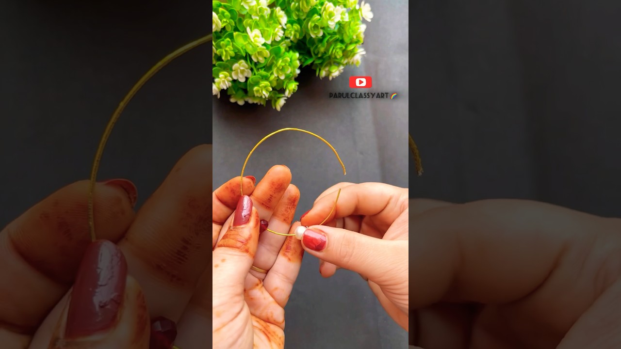 DIY Bridal Nath 🌸🌈#creative #diy #nath #youtubepartner #youtubeshorts #viral #jewellery
