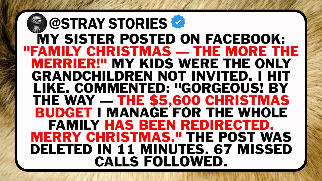 MY SISTER POSTED ON FACEBOOK: 