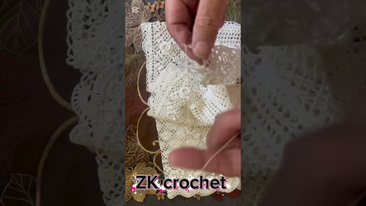 Crochet back of sweater