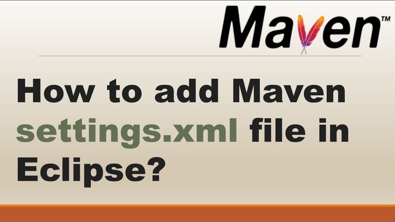 Как добавить файл Maven settings.xml в Eclipse? || Инструмент автоматизации сборки || Вопрос для ...