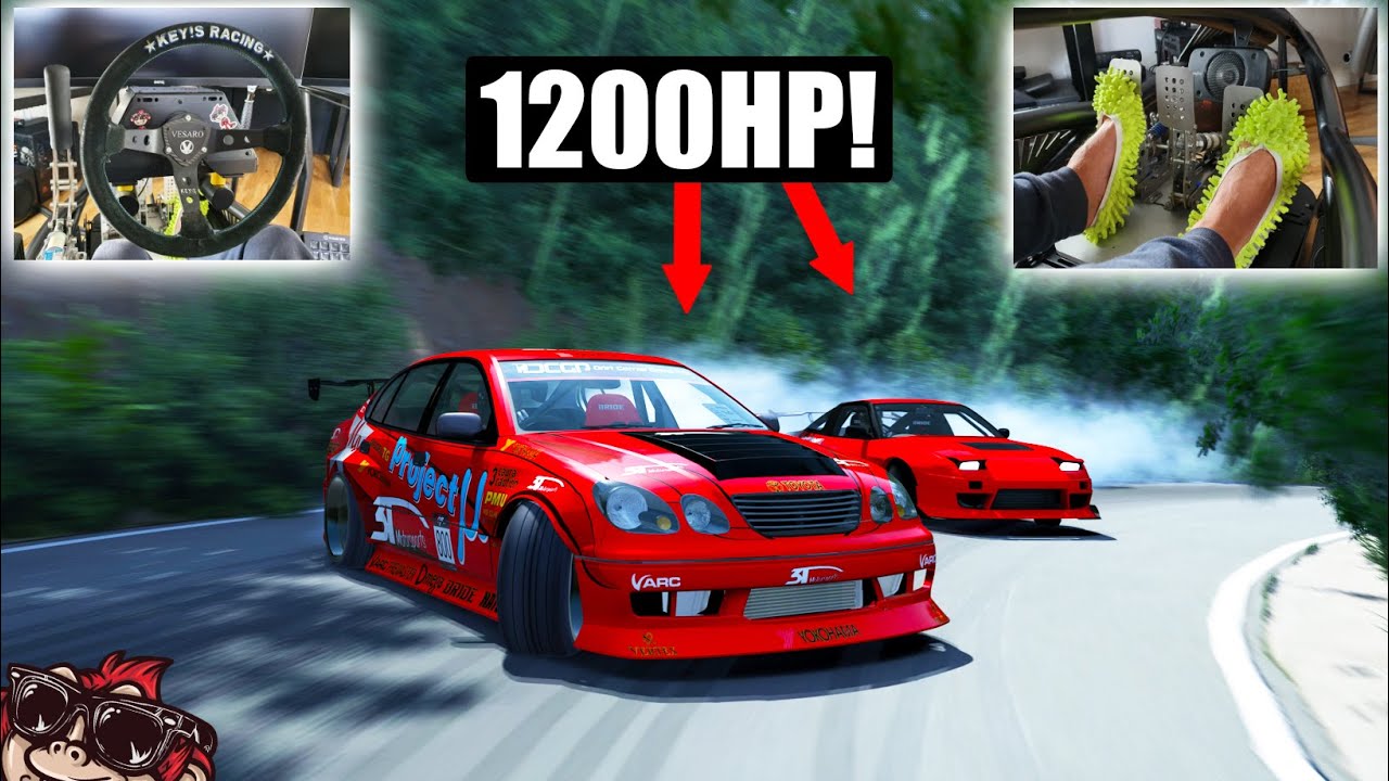 🐒 DRIFTING THE MOST DIFFICULT TRACK - EBISU TOUGE ASSETTO CORSA DRIFT (STEERING WHEEL + PEDALS)