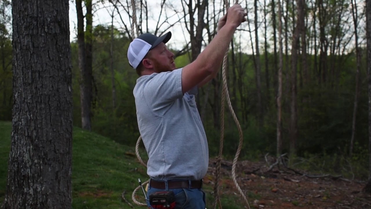 How to Hang a Swing Between 2 Trees