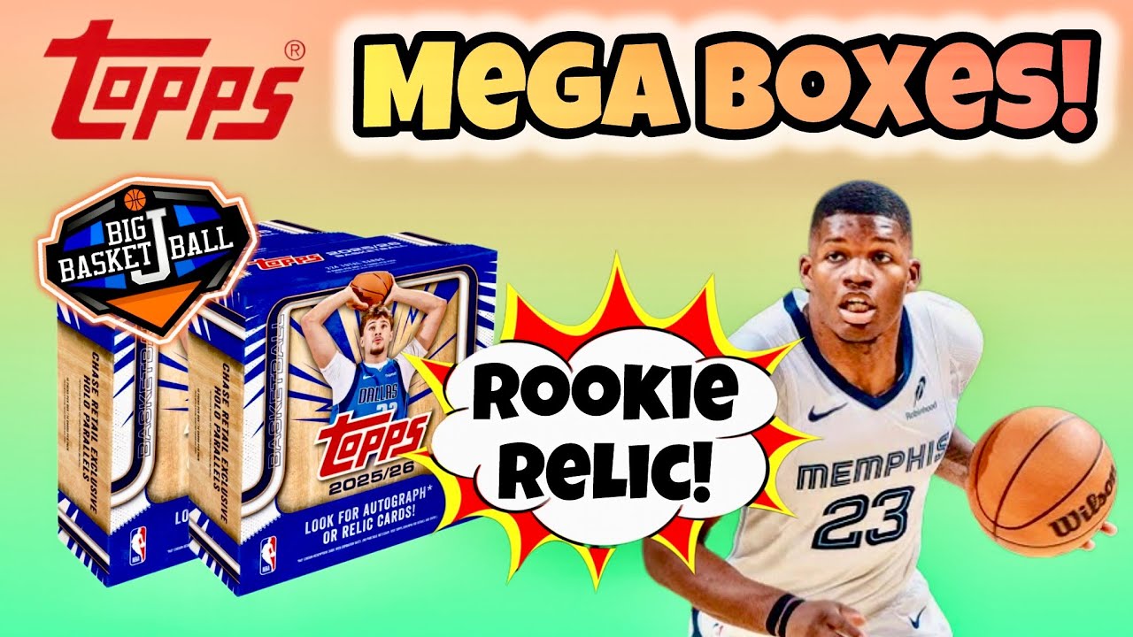 *ПЕРВЫЙ ВЗГЛЯД!* Баскетбольная майка Topps Flagship Mega Box Break 2025-26 x2 🔥 Реликвия новичка!