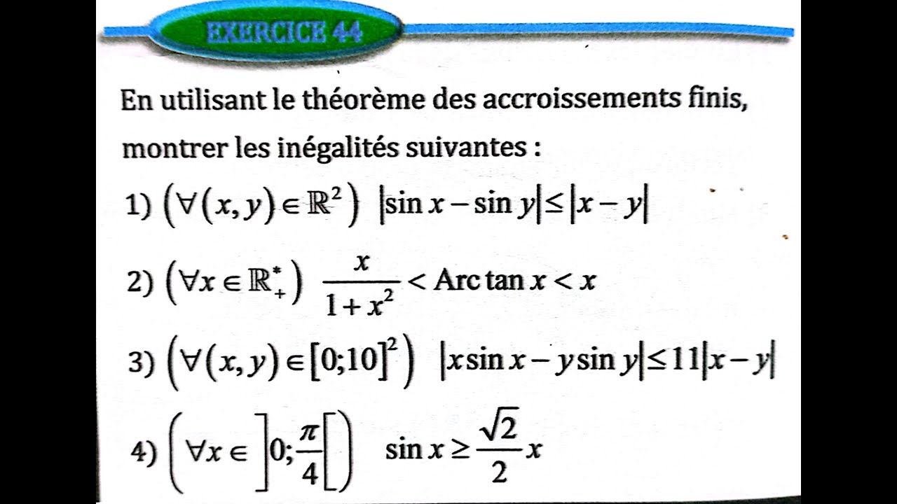 dérivation et étude des fonctions 2 bac SM Ex 42 et 43 et 44 page 152 Almoufid