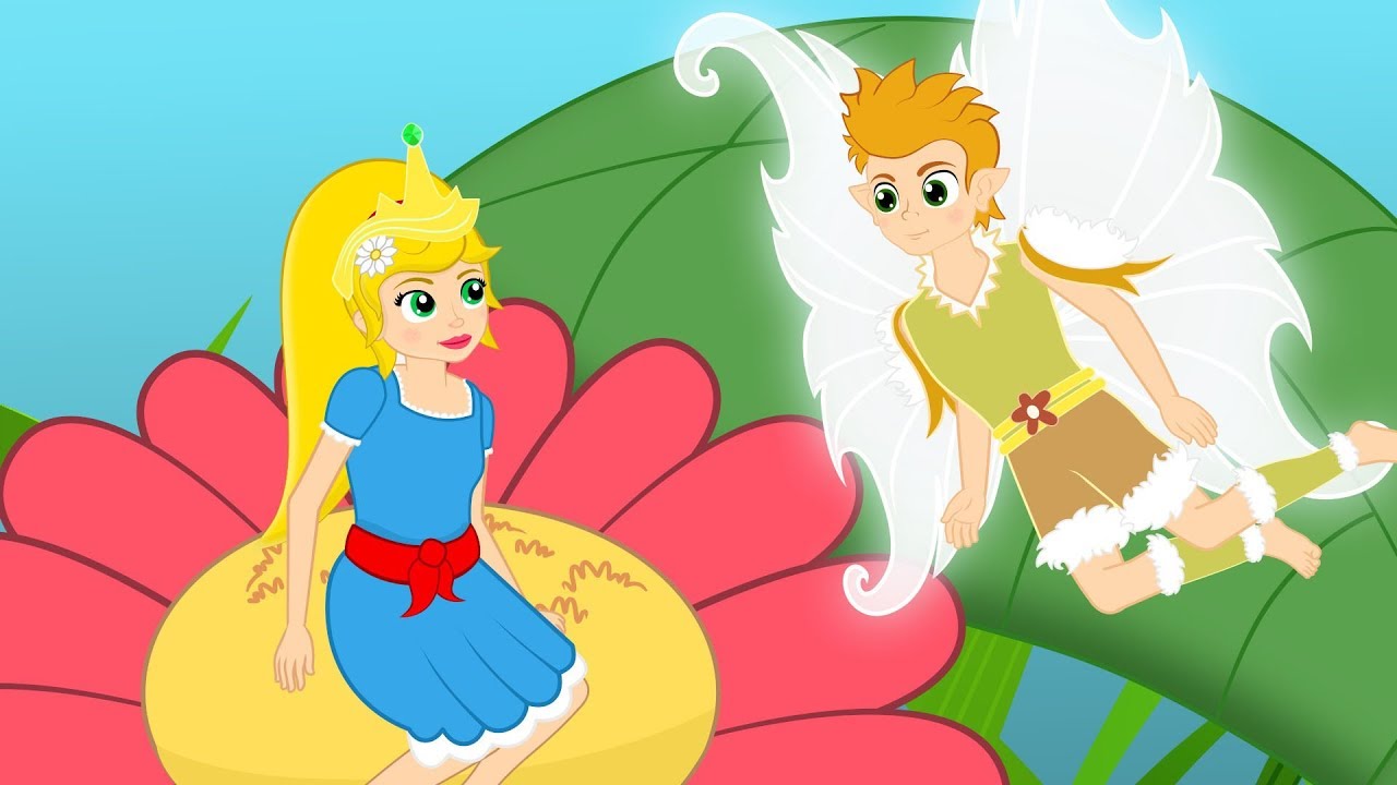A Polegarzinha (THUMBELINA)  - Historia completa - Desenho animado infantil com Os Amiguinhos