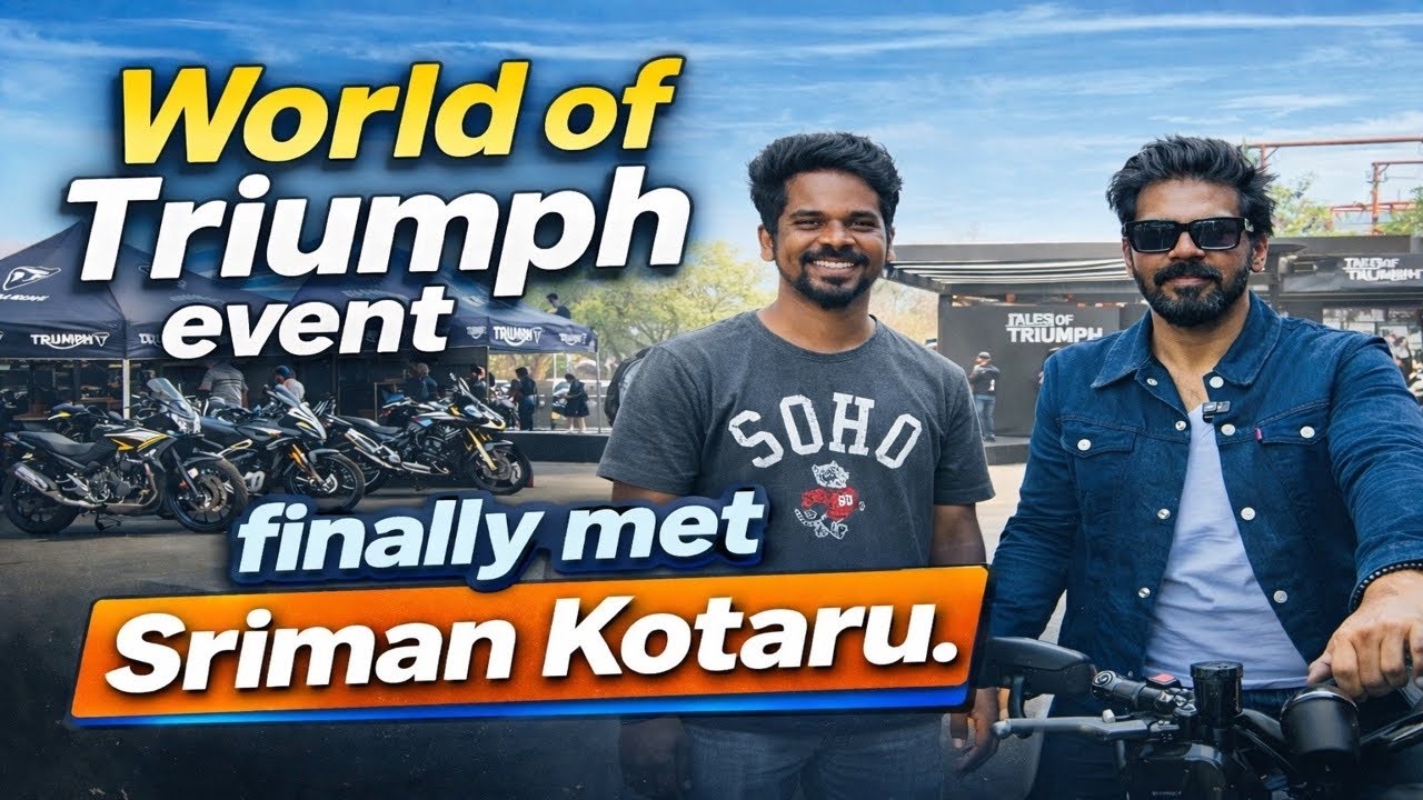 Finally Met @SrimanKotaru  | World of Triumph Event Vlog 🏍️ |